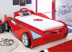 CARBED Кровать-машина Coupe с выдвижной кроватью Red 20.03.1306.00 в Усть-Куте - ust-kut.katalogmebeli.com | фото
