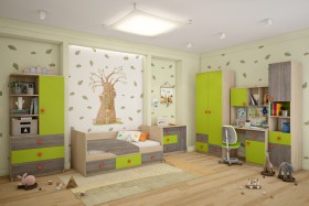 Детская комната Пуговка в Усть-Куте - ust-kut.katalogmebeli.com | фото