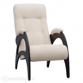 Кресло для отдыха Неаполь Модель 9 без лозы (Венге-эмаль/Ткань Ваниль Verona Vanilla) в Усть-Куте - ust-kut.katalogmebeli.com | фото