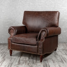 Кресло кожаное Лофт Аристократ (ширина 1100 мм) в Усть-Куте - ust-kut.katalogmebeli.com | фото