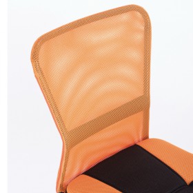 Кресло компактное BRABIX Smart MG-313 (черный, оранжевый) в Усть-Куте - ust-kut.katalogmebeli.com | фото 4