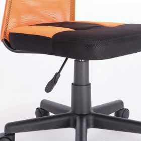 Кресло компактное BRABIX Smart MG-313 (черный, оранжевый) в Усть-Куте - ust-kut.katalogmebeli.com | фото 5