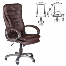Кресло офисное BRABIX Omega EX-589 (коричневое) в Усть-Куте - ust-kut.katalogmebeli.com | фото