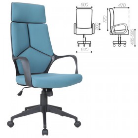 Кресло офисное BRABIX Prime EX-515 (голубая ткань) в Усть-Куте - ust-kut.katalogmebeli.com | фото