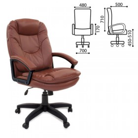 Кресло офисное BRABIX Trend EX-568 (коричневый) в Усть-Куте - ust-kut.katalogmebeli.com | фото
