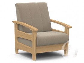 Кресло для отдыха Омега (бук лак/CATANIA LATTE) в Усть-Куте - ust-kut.katalogmebeli.com | фото