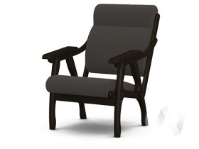 Кресло Вега-10 (венге лак/ULTRA GRAFIT) в Усть-Куте - ust-kut.katalogmebeli.com | фото