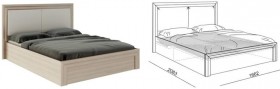 Кровать 1,6 Глэдис (М32) с подъемным механизмом Распродажа в Усть-Куте - ust-kut.katalogmebeli.com | фото 2