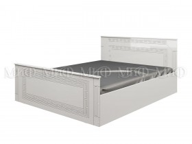 Кровать Афина-1 1,6 м (Белый/Белый глянец) в Усть-Куте - ust-kut.katalogmebeli.com | фото