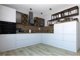 Модульная кухня Бронкс 1,8 м (Кварц) в Усть-Куте - ust-kut.katalogmebeli.com | фото 5