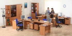 Мебель для персонала Альфа 61 Ольха в Усть-Куте - ust-kut.katalogmebeli.com | фото