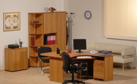Мебель для персонала Рубин 42 Светлый миланский орех в Усть-Куте - ust-kut.katalogmebeli.com | фото 2