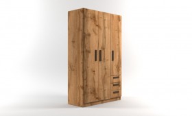 Шкаф 3-х створчатый с ящиками Шервуд (Дуб Вотан) в Усть-Куте - ust-kut.katalogmebeli.com | фото